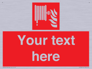 Custom Fire hose reel Sign